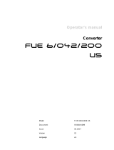 Wacker Neuson FUE 6/042/200 US User manual