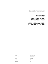 Wacker Neuson FUE M/S 85A/460 RC User manual