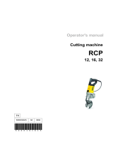 Wacker Neuson RCP-32/120 User manual
