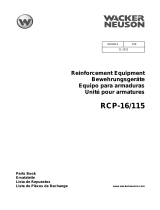 Wacker Neuson RCP-16/115 Parts Manual