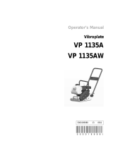 Wacker Neuson VP1135A User manual