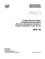 Wacker Neuson VPR70 Parts Manual