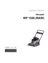 Wacker Neuson WP1550RAW User manual