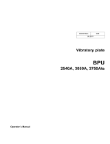 Wacker Neuson BPU 2540A User manual