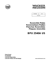 Wacker Neuson BPU 2540A US Parts Manual