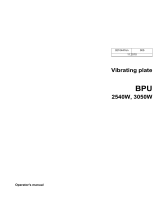 Wacker Neuson BPU 3050 User manual