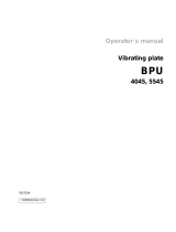 Wacker Neuson BPU 5545A User manual