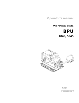 Wacker Neuson BPU 5545A US User manual