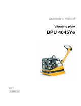 Wacker Neuson DPU 4045YE User manual