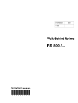 Wacker Neuson RS800 User manual