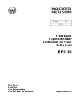 Wacker Neuson BFS16 Parts Manual