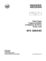 Wacker Neuson BFS18(RAW) Parts Manual