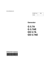 Wacker Neuson G5.7AE User manual