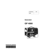Wacker Neuson GP4000 User manual