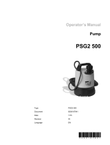 Wacker Neuson PSG2500 User manual