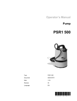 Wacker Neuson PSR1 500 User manual
