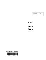 Wacker Neuson PG3 User manual