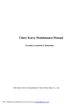 Chery of Karry carbody components & dбн Maintenance Manual