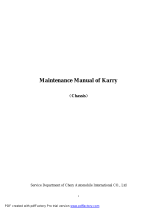 Chery of Karry chassis Maintenance Manual
