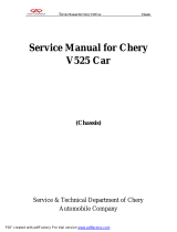 Chery v525 car chassis User manual