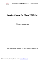 Chery v525 car body accessories User manual