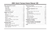 Buick Terraza Owner's manual