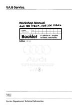 Audi 100 200 User manual