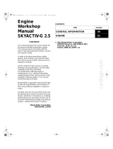 Mazda 6 2014 - Engine Workshop Manual