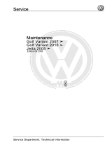 Volkswagen Golf Variant 2010 Maintenance Manual