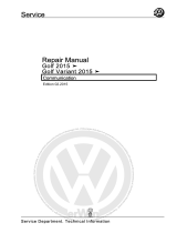 Volkswagen Golf Variant 2015 User manual