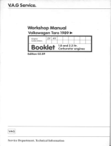 Volkswagen Taro 1989 Workshop Manual