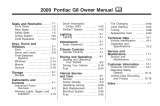 Pontiac G8 User manual