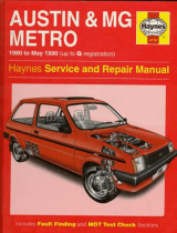 Austin MG Metro Service and Repair Manual