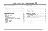 Saturn 2007 Ion Owner's manual
