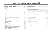 Saturn AURA 2008 Owner's manual