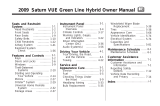 Saturn VUE Green Line Hybrid 2009 Owner's manual