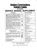 Holden VK Owner's manual