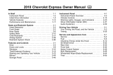 Chevrolet 2010 Express User manual