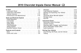 Chevrolet Impala 2010 User manual