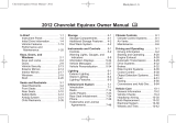 Chevrolet 2012 Equinox Owner's manual