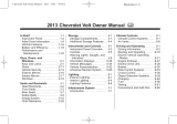Chevrolet Volt 2013 Owner's manual