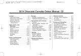 Chevrolet 2014 CORVETTE Owner's manual