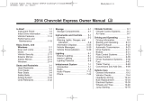 Chevrolet EXPRESS Owner's manual
