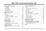 GMC Savana Passenger 2005 Owner's manual