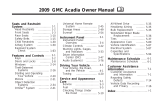 GMC Acadia 2009 Owner's manual