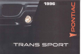 Pontiac Trans Sport 1996 Owner's manual