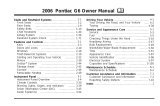 Pontiac G6 2006 Owner's manual