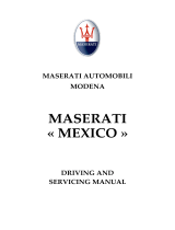 Maserati Mexico (English) Owner's manual
