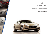 Maserati QUATTROPORTE Owner's manual