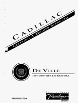 Cadillac 1995 sedan deville Owner's manual